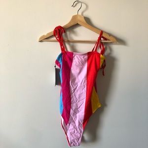 vero moda high cut swimsuit